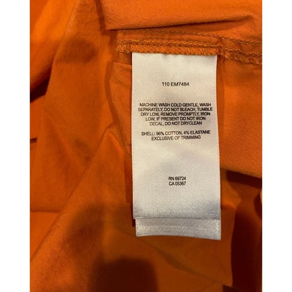 Columbia Sportswear Short Sleeve Button Shirt, XL Orange, 2 chest pockets - Picture 5 of 5